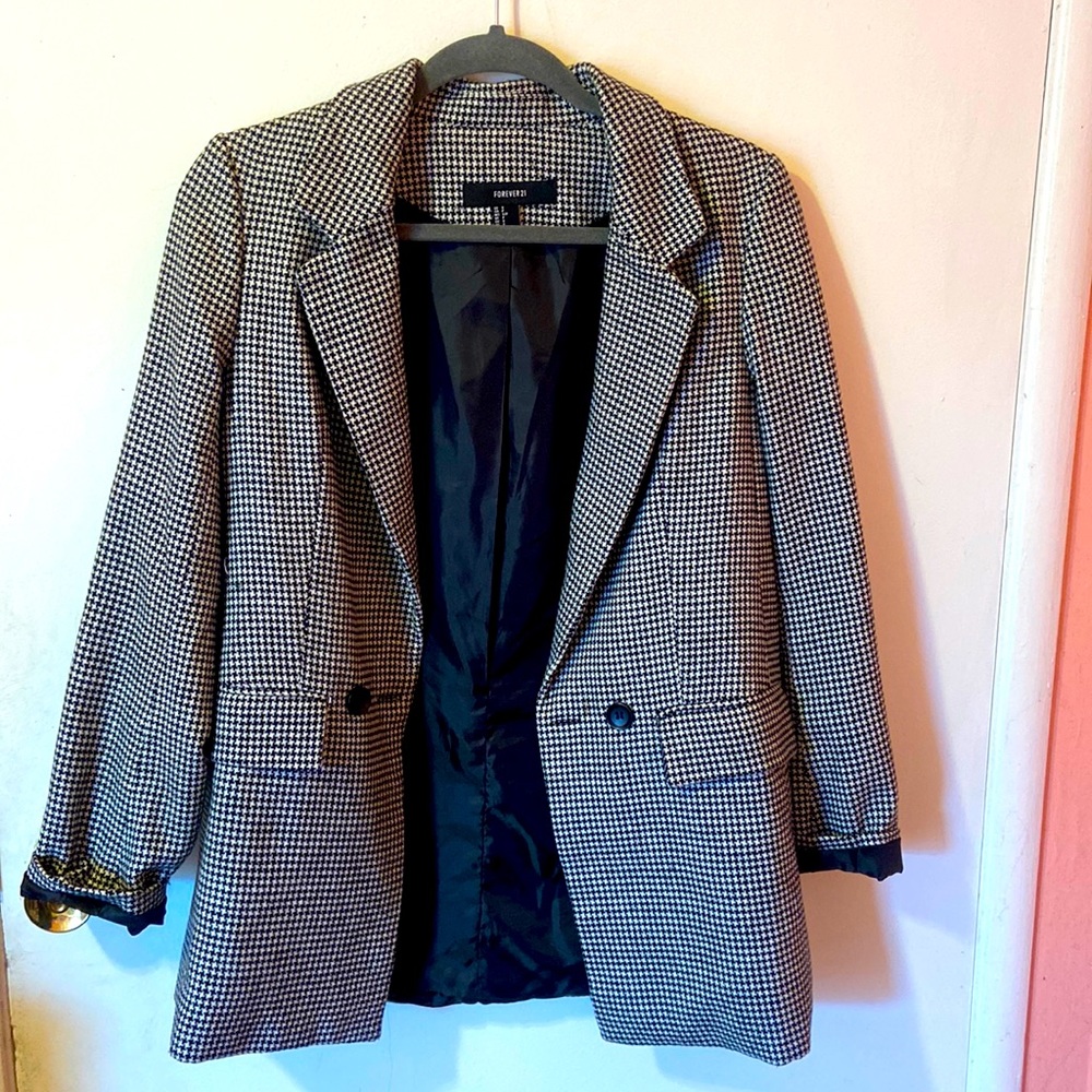 Houndstooth Blazer black/white
